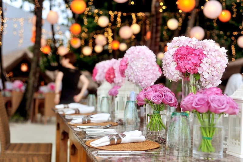 Wedding Table Flower Decor